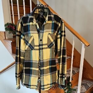 👔Billabong Mens Flannel Button-Up Shirt